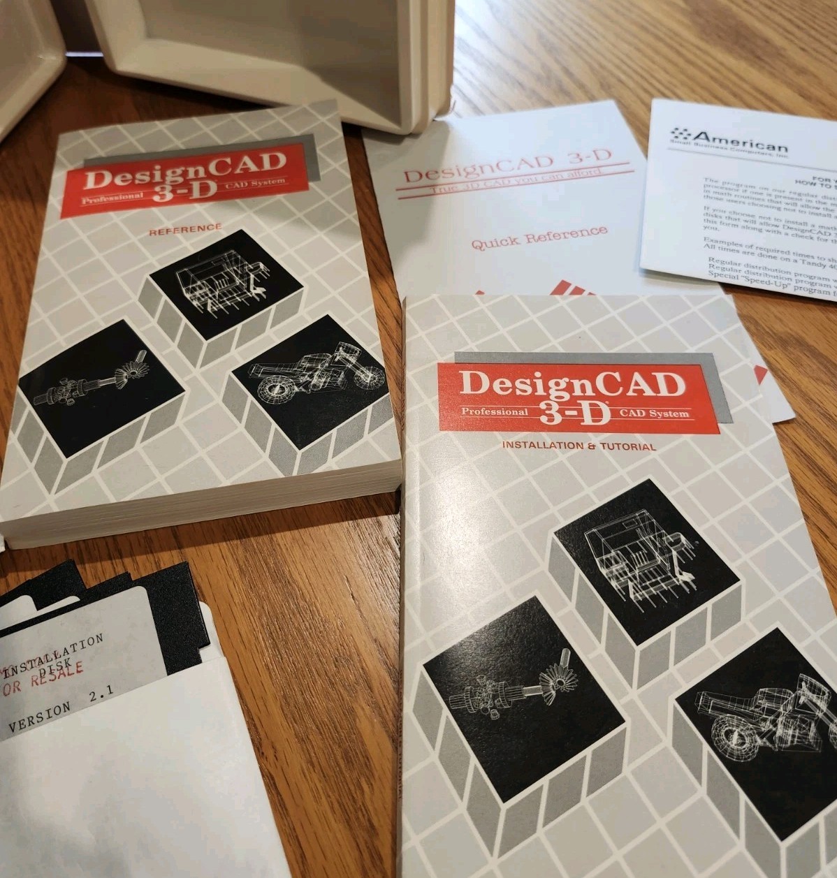 Design CAD DesignCAD 3-D System Software Floppy Disk IBM