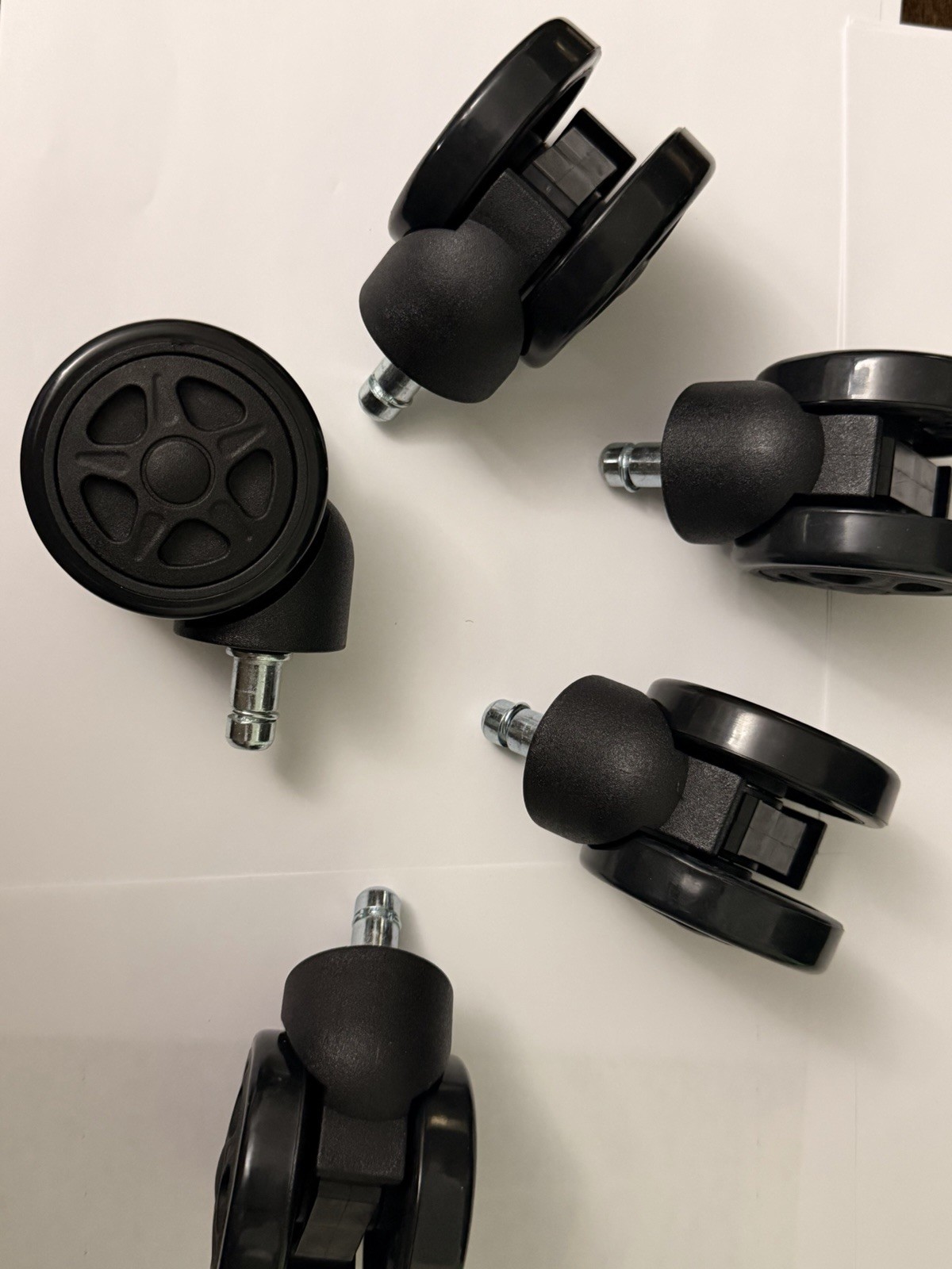 Set of 5 Office Chair Wheels 3 Inch Office Chair Casters