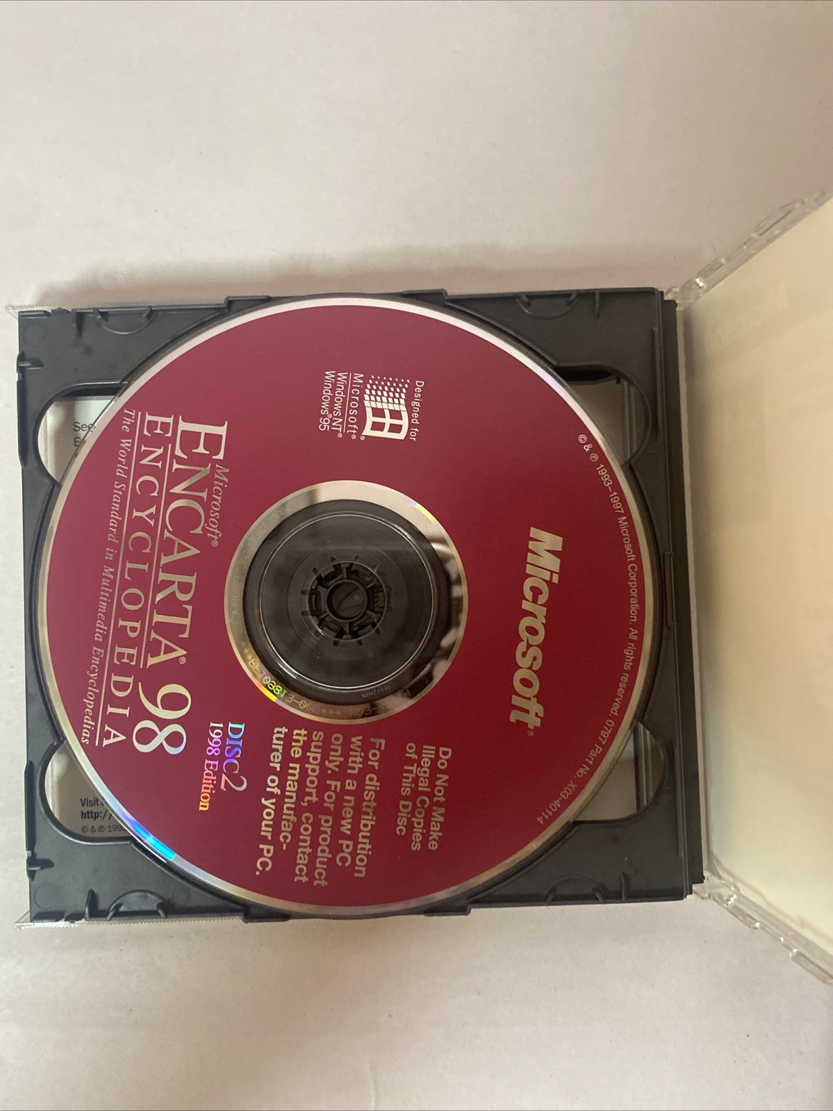 Microsoft Encarta 98 – Encyclopedia – Windows NT/95