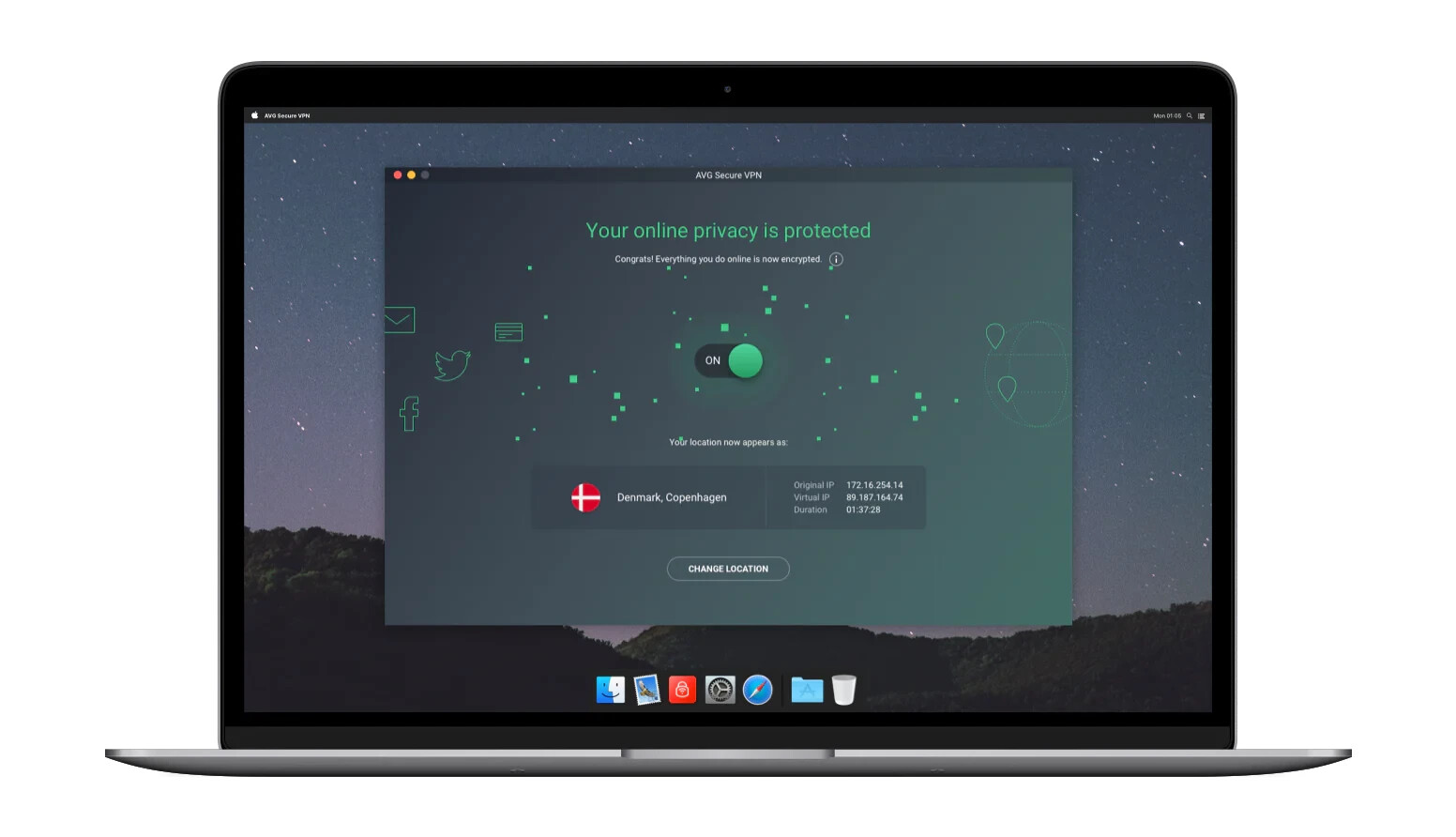 AVG Secure VPN 2024 Multi-Devices 10 Devices 1 Year – Delivery by EMAIL