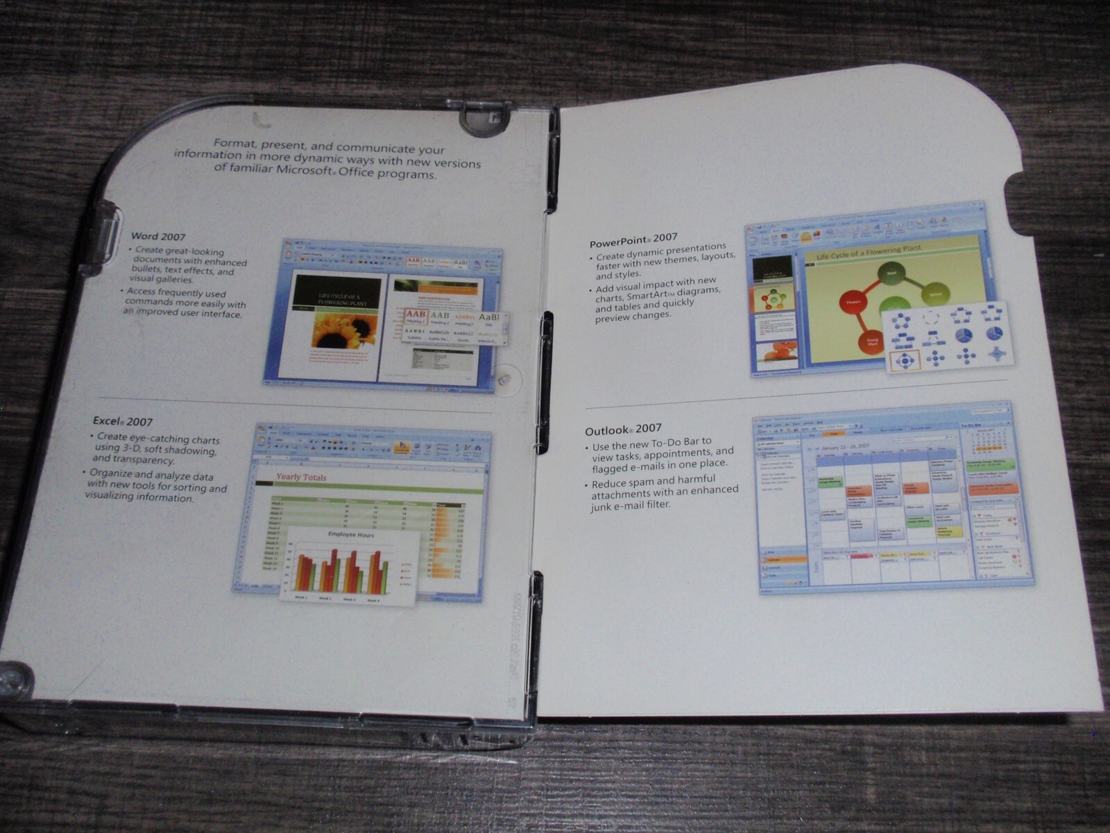Microsoft Office Standard 2007 PC CD-ROM Full Ver. Word Excel PowerPoint Outlook