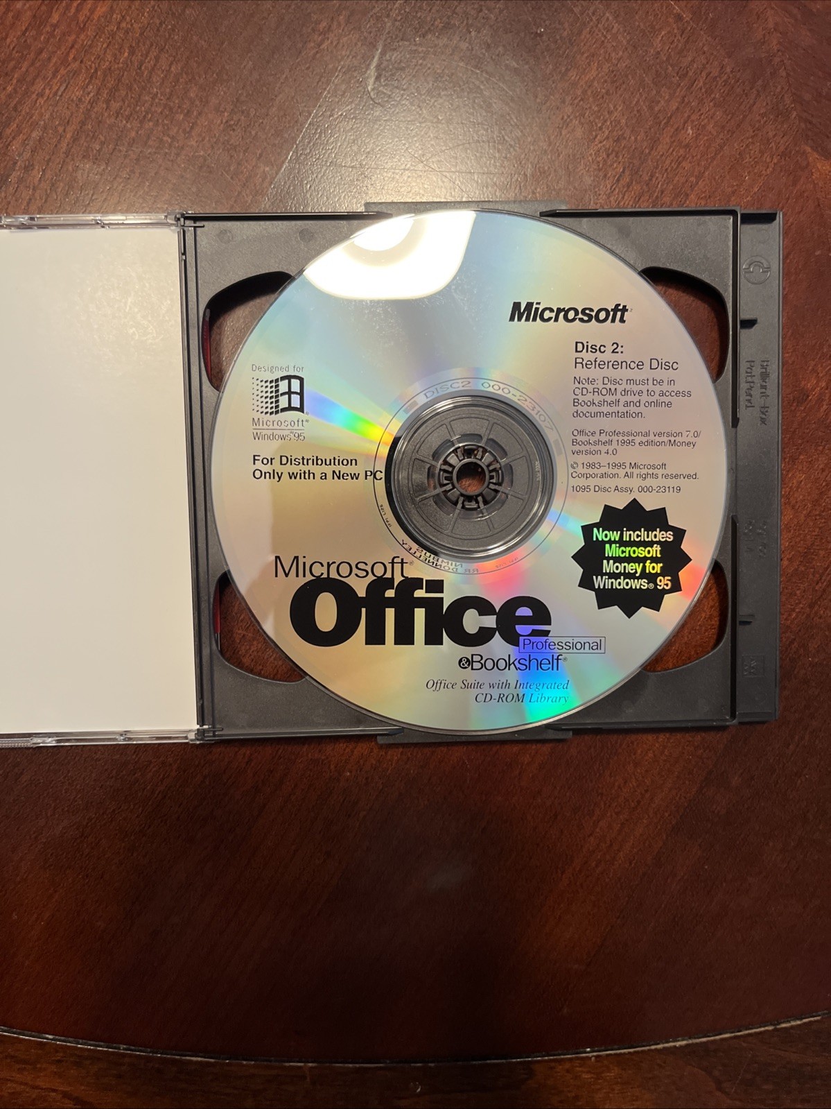 Microsoft Office Professional & Bookshelf Windows 95 2-Disc CD-ROM Retro PC