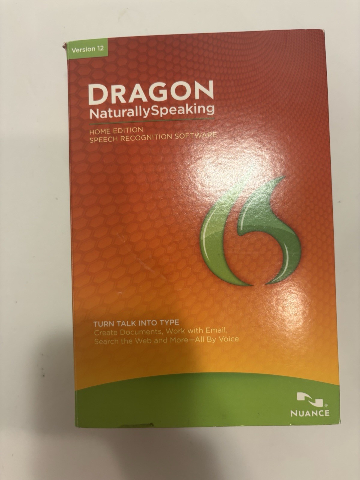 Dragon Naturally Speaking Home Edition version 12 Complete NEW Open Box