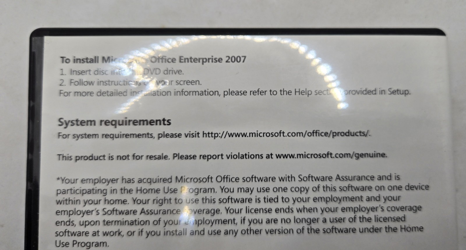 Microsoft Office Enterprise 2007 (Home Use) w/Key (Word, PowerPoint, Excel, Etc)
