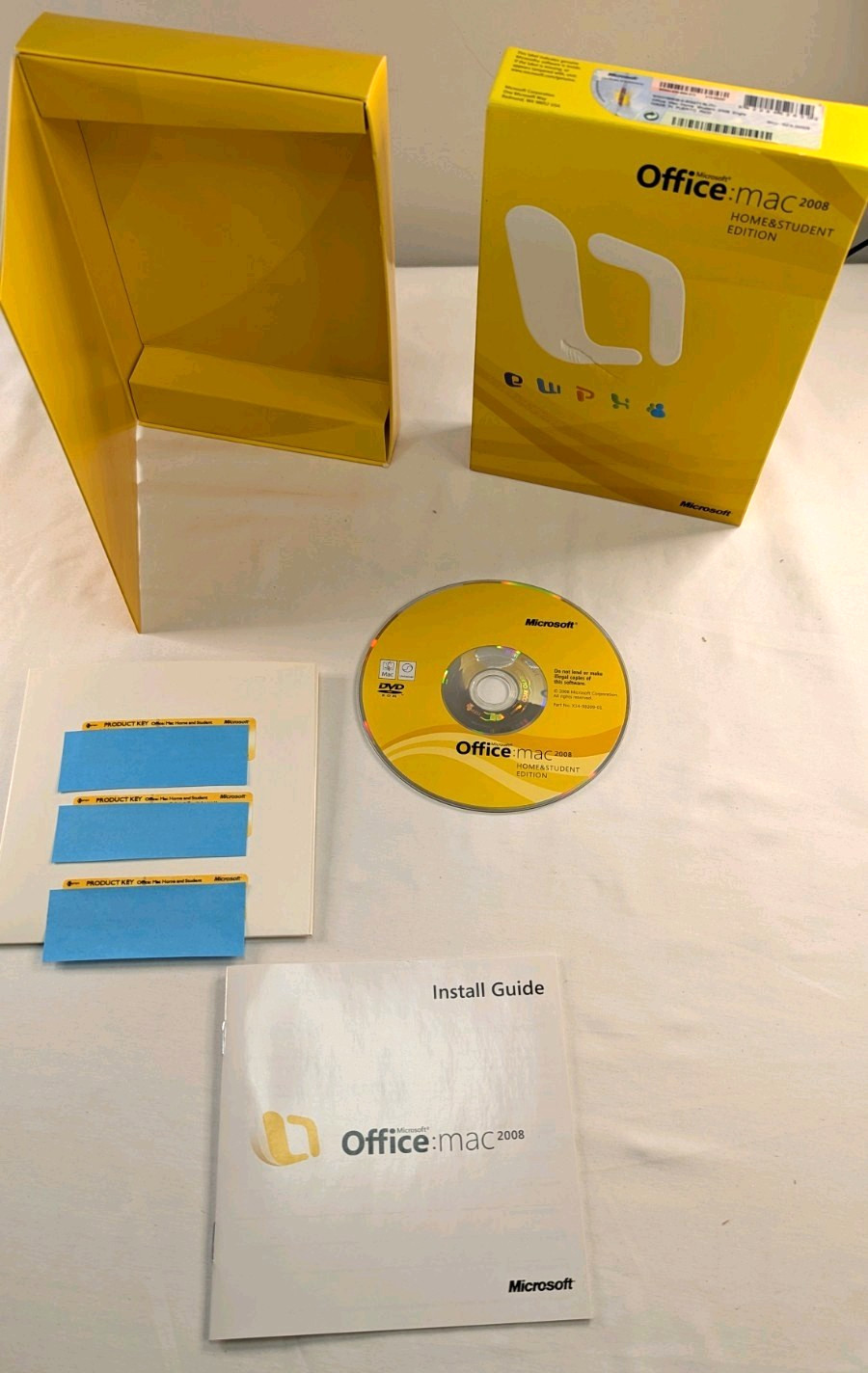 Office: Mac 2008 Home & Student Edition with Three Product Keys