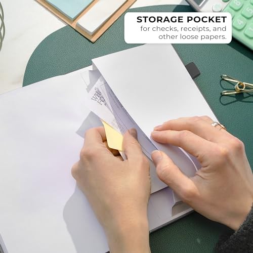 Check Register Book – Deluxe Transaction Register, Accounting Ledger Book,