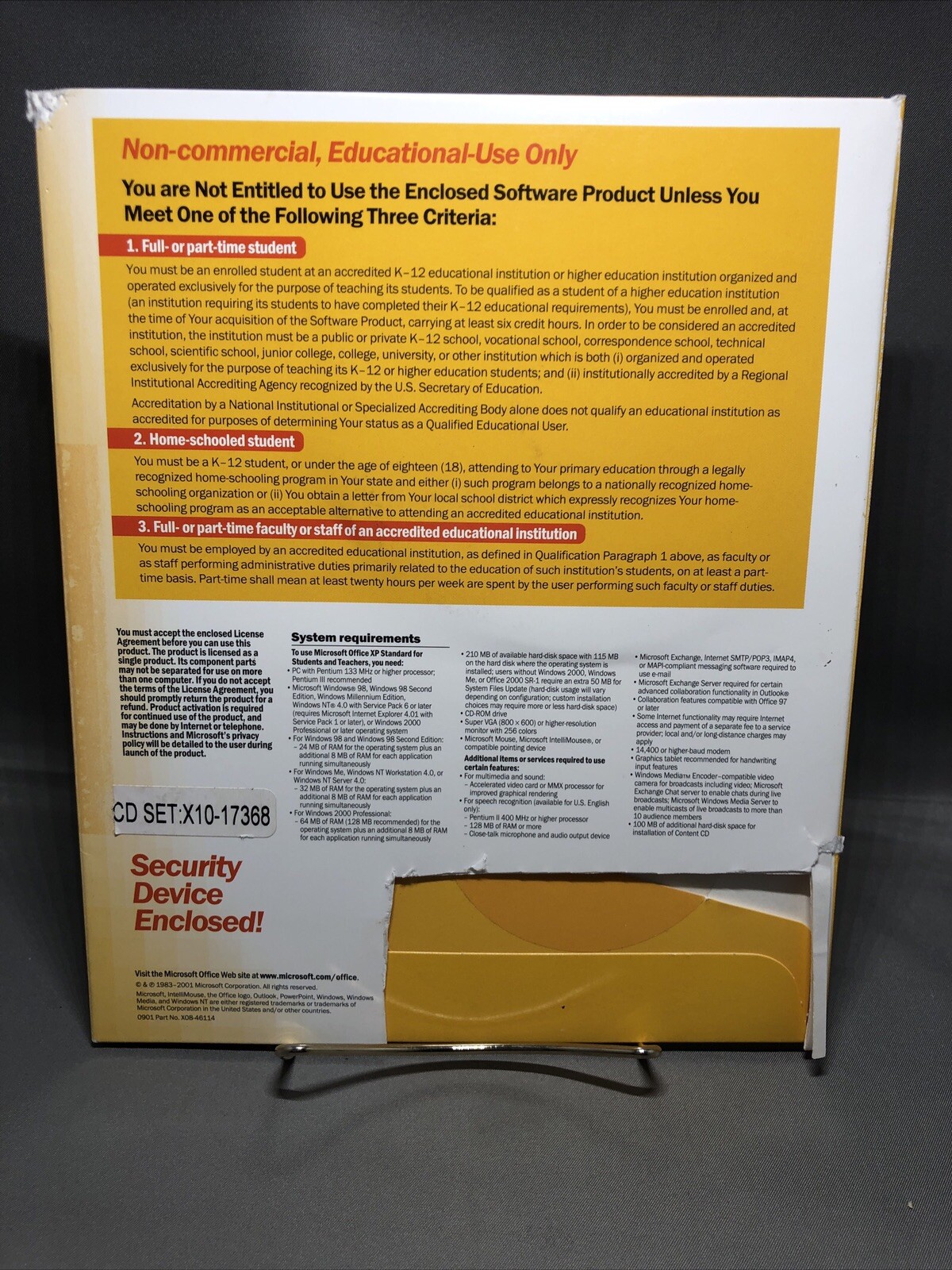 Microsoft Office XP Standard for Students and Teachers 2002 with Product Key