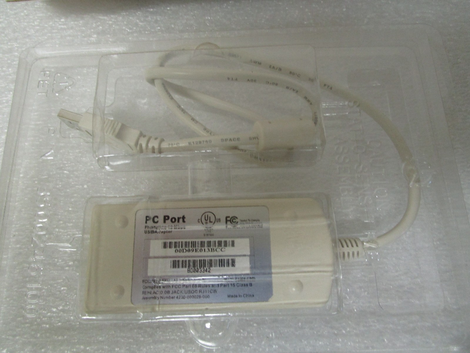 2WIRE PC Port Phoneline 10 Mbps USB Adapter HomePNA 2.0 – 2PH-U100B