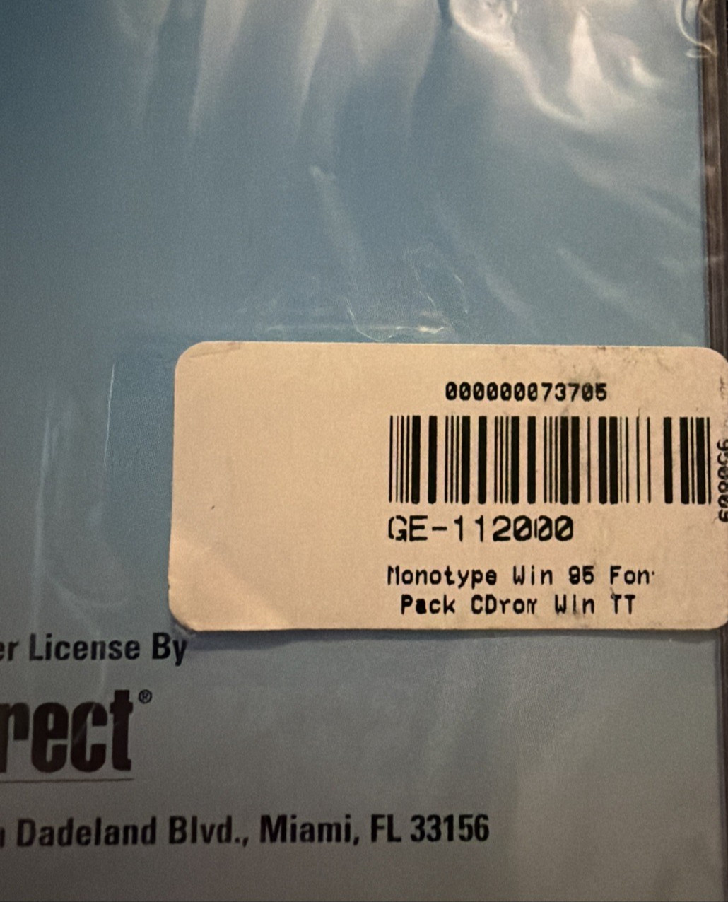 Windows 95 Monotype Font Pack Collection CD For PC 1995 Rare NEW