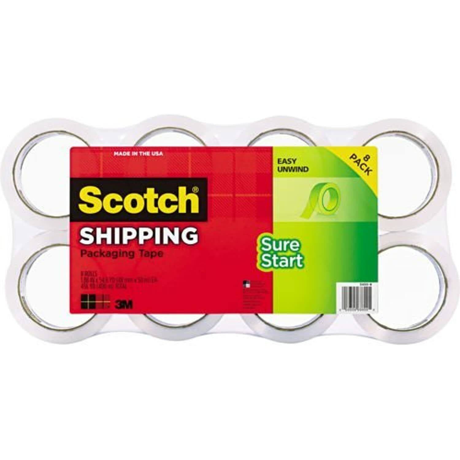 Scotch Shipping Packaging Tape 8ct
