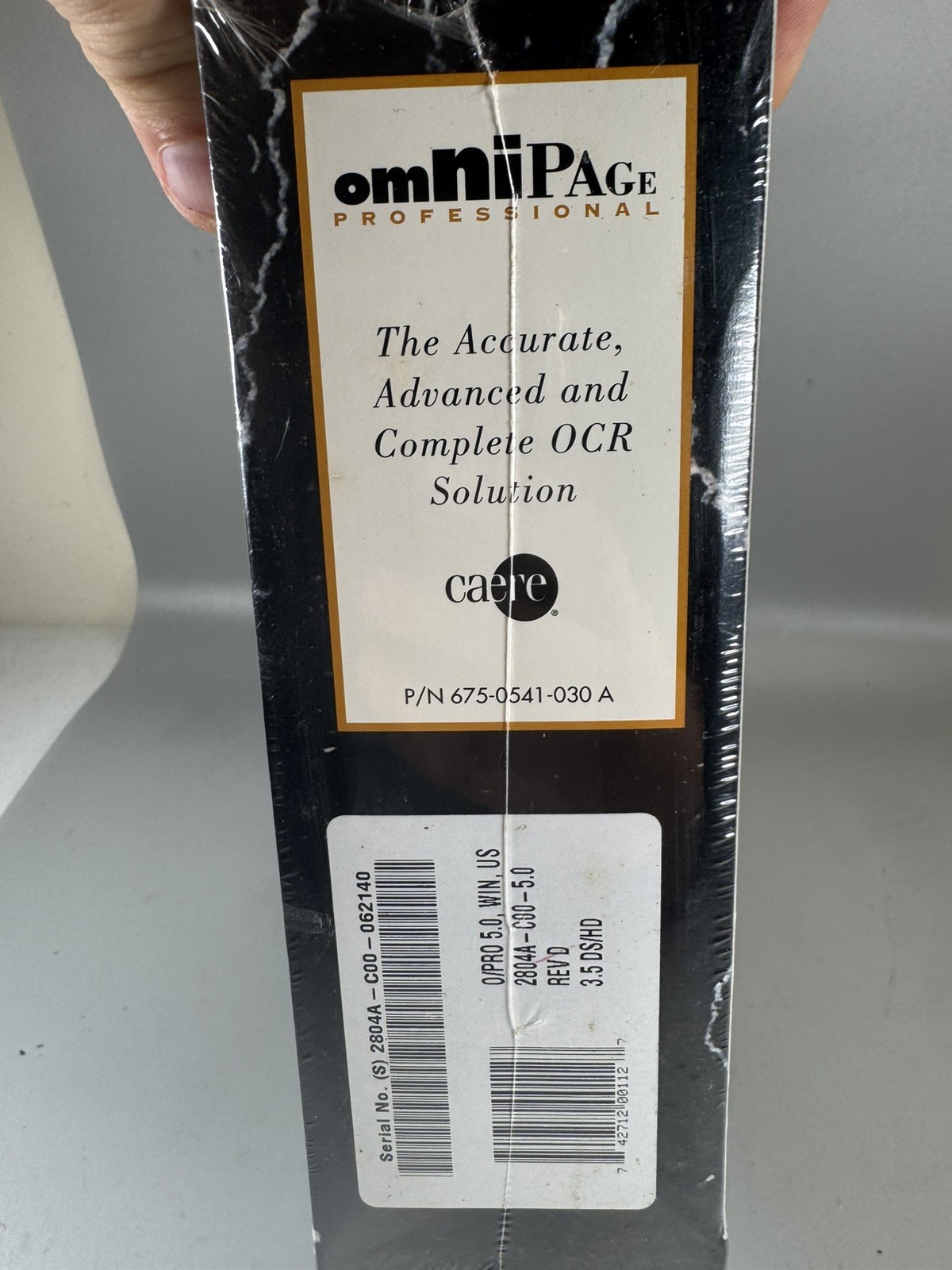 OmniPage Professional 5.0 OCR Software for Windows – New Sealed 1994 Vintage