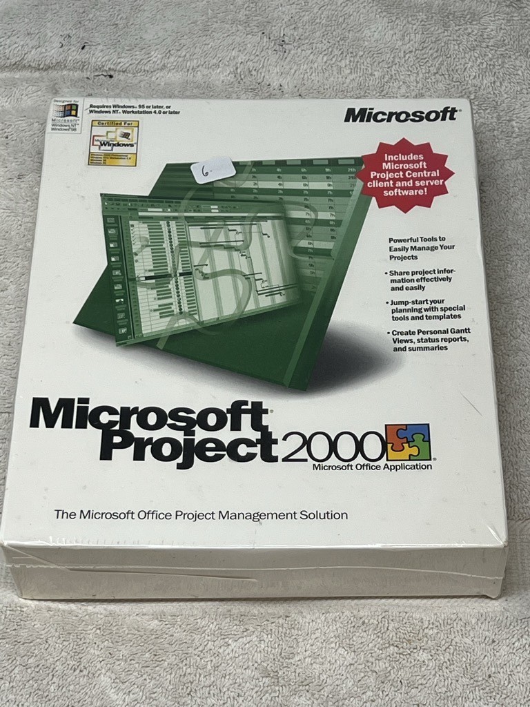 Microsoft Microsoft Project 2000 X05-19433 Retail boxed CD (sealed shrinkwrap)