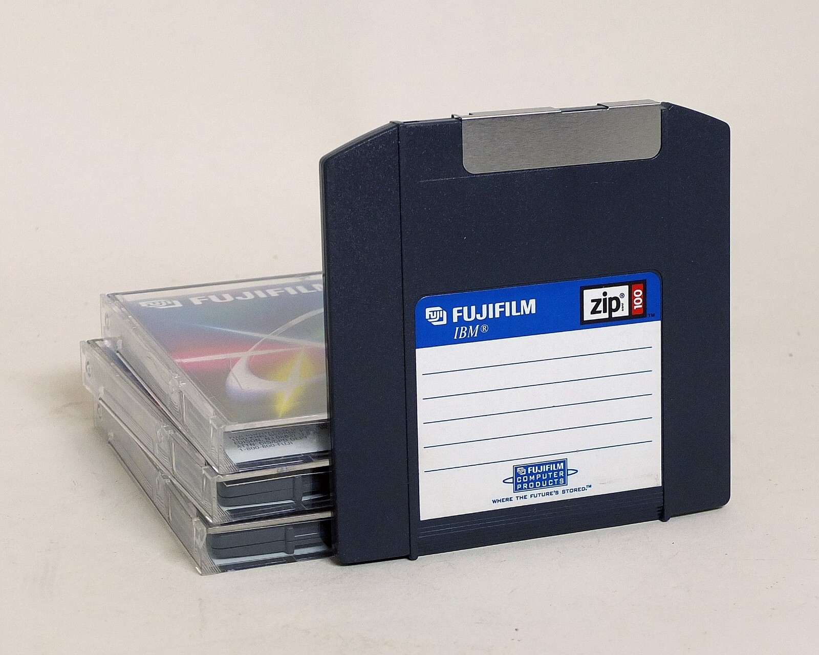 Fujifilm Zip 100 IBM Formatted 100MB Disk set of 3x Used