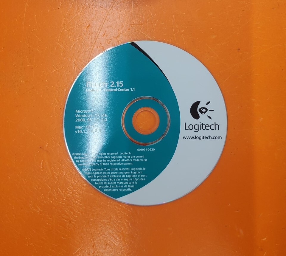 ⭐️⭐️⭐️⭐️⭐️Logitech iTouch 2.15 Control Center 1.1 PC Software CD Disc