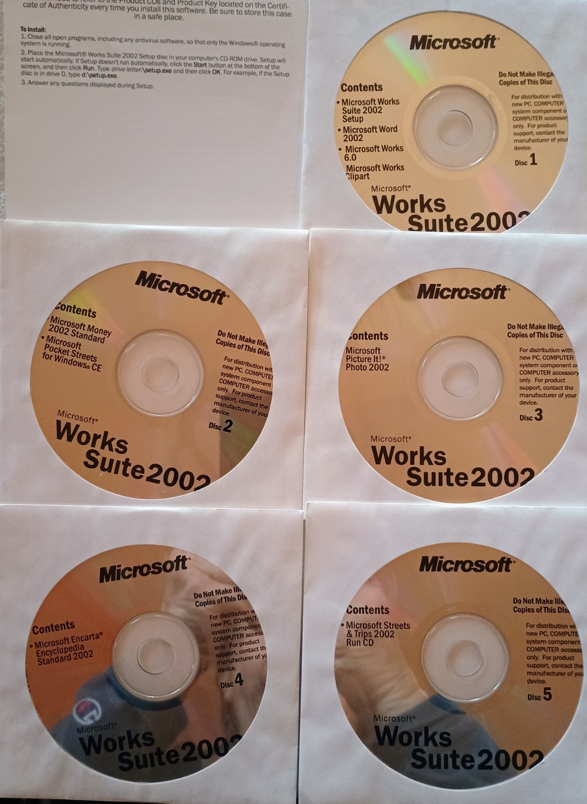 Microsoft Works Suite 2002 With Product Key