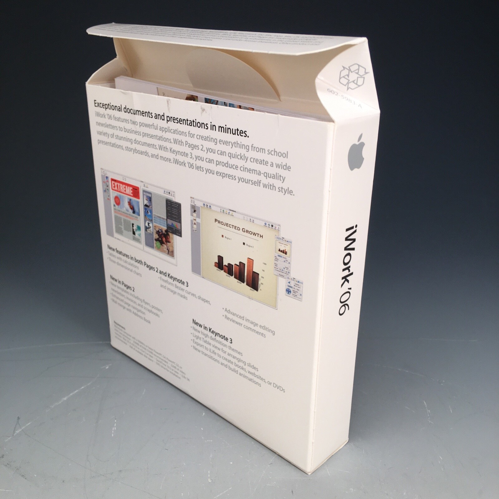 Vintage Apple iWork ’06 (1 User/s) – Full Version for Mac MA222Z/A inc Serial #