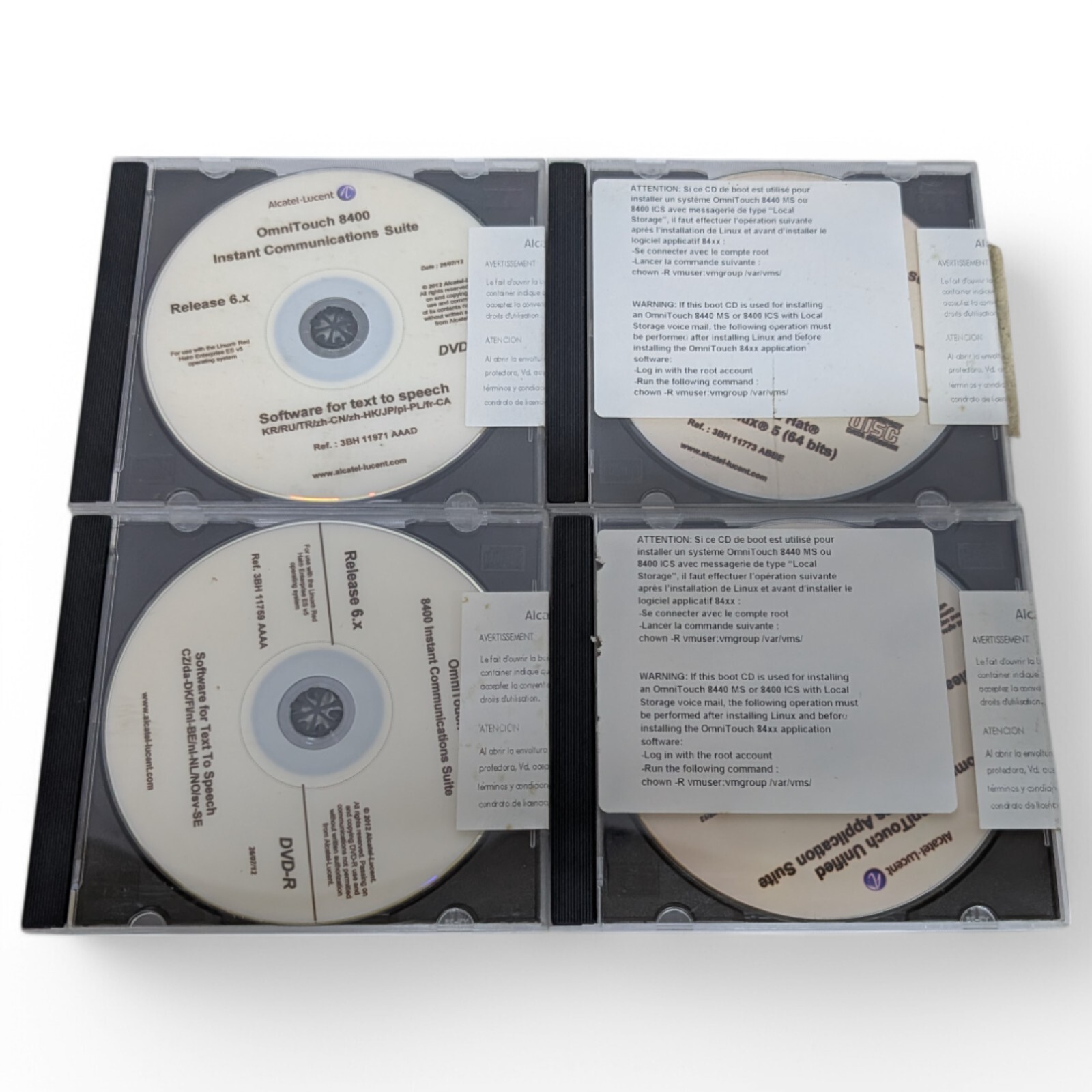 Alcatel-Lucent OmniTouch 8400 ICS Text-To-Speech R6.x Software CD Total 14 Discs