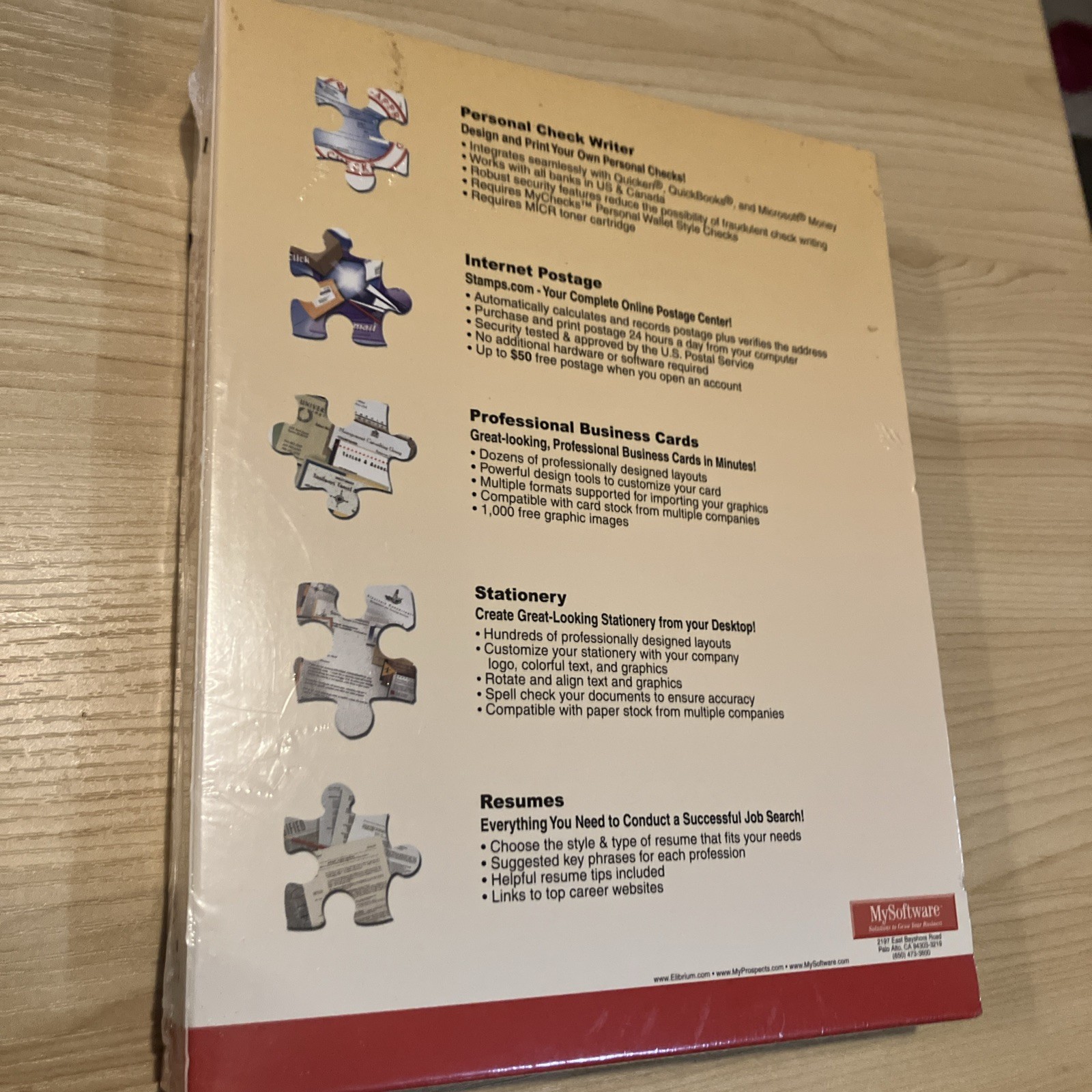 My Personal Organization Suite CD ROM Window 95/98/Me