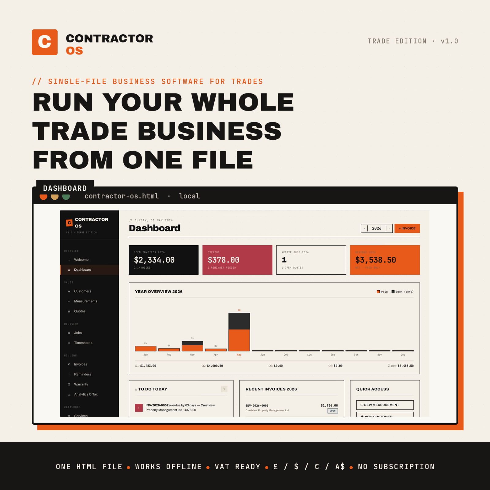 Contractor OS Pro | All-in-One Contractor Software | Estimates, Invoice
