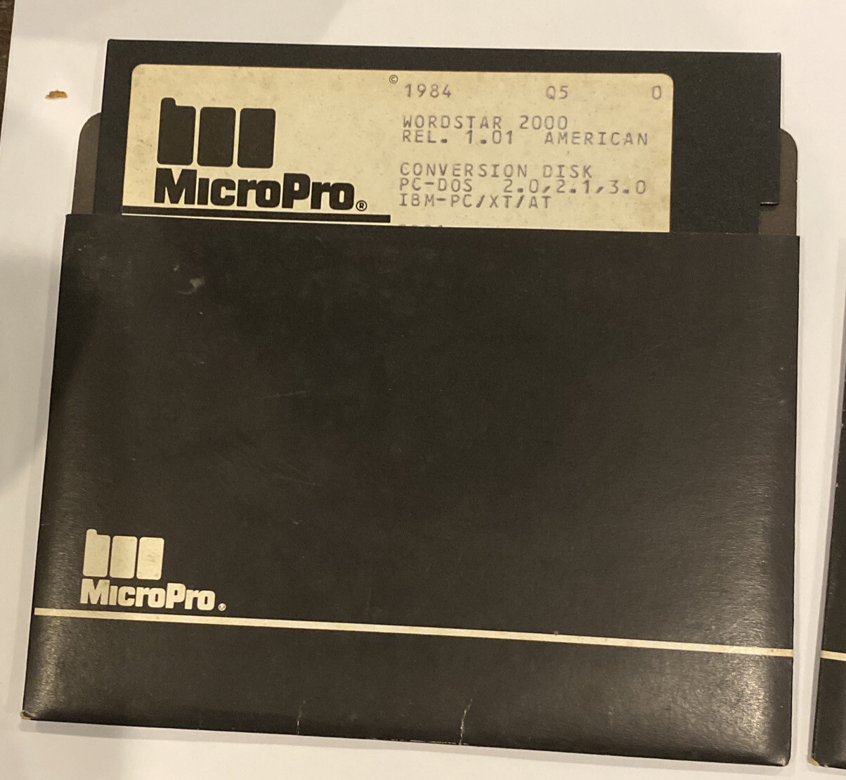 Rare Vintage MicroPro WordStar 2000 Rel 1.01 6-disk set on 5-1/4″ Floppy, 1984