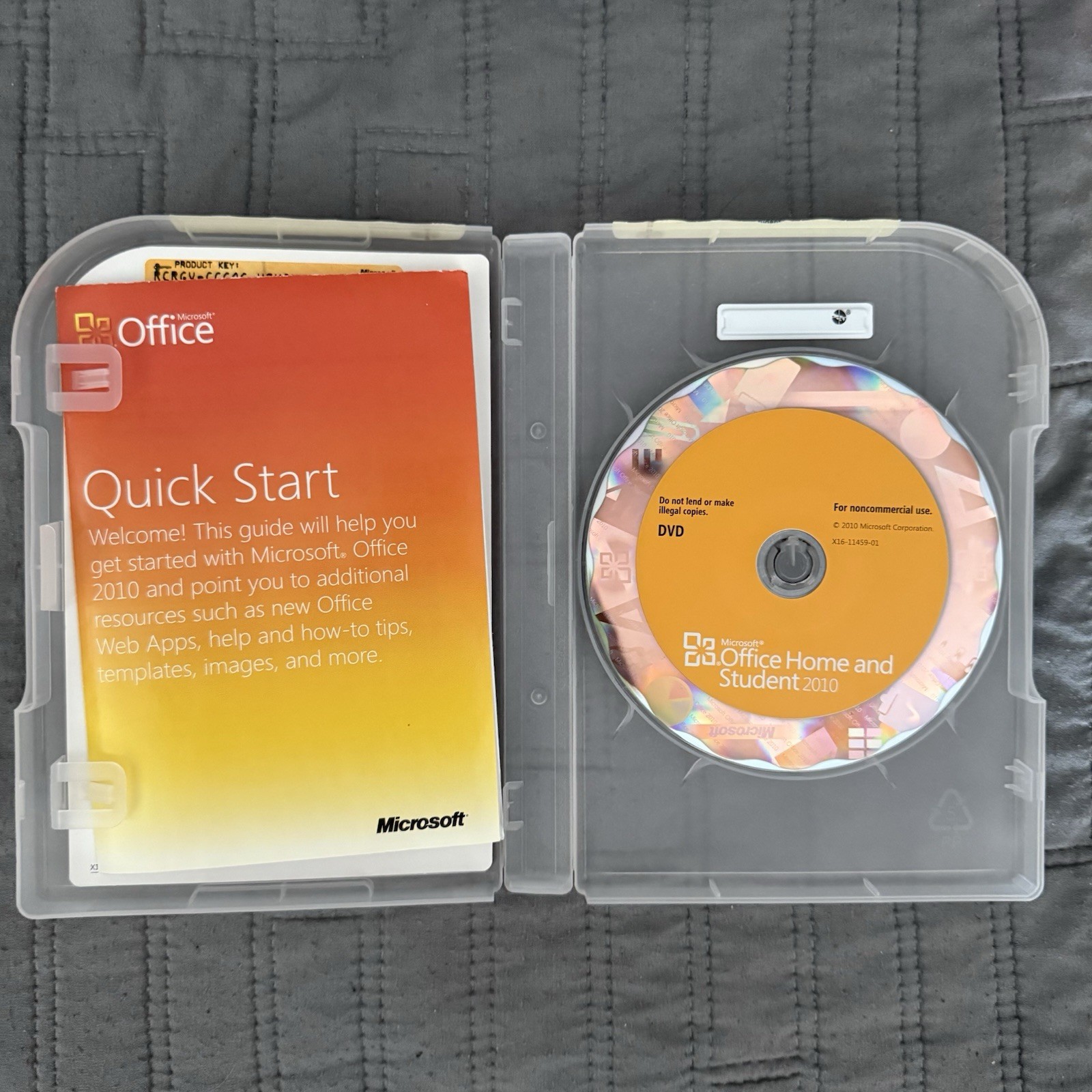 Microsoft Office Home And Student 2010 w/Product Key, 3 Devices Word/Excel/PwrPt