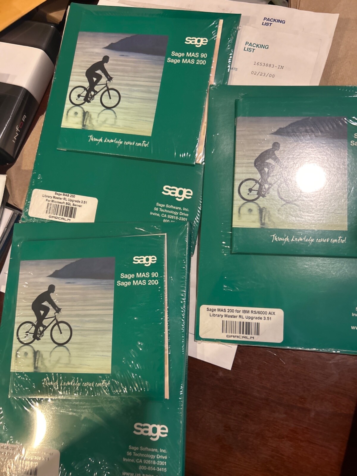 SAGE MAS 200 LIBRARY MASTER RL UPGRADE 3.51 FOR SCO UNIX, IBM RS/6000 AIX, MSSQL