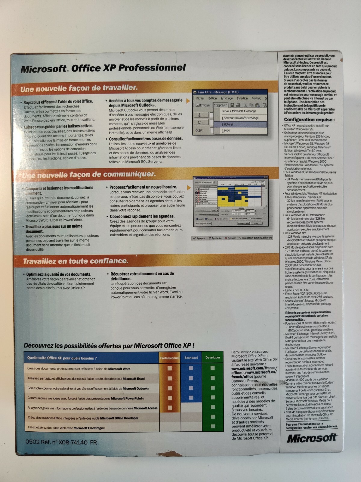 Microsoft Office XP Professional Version 2002 French