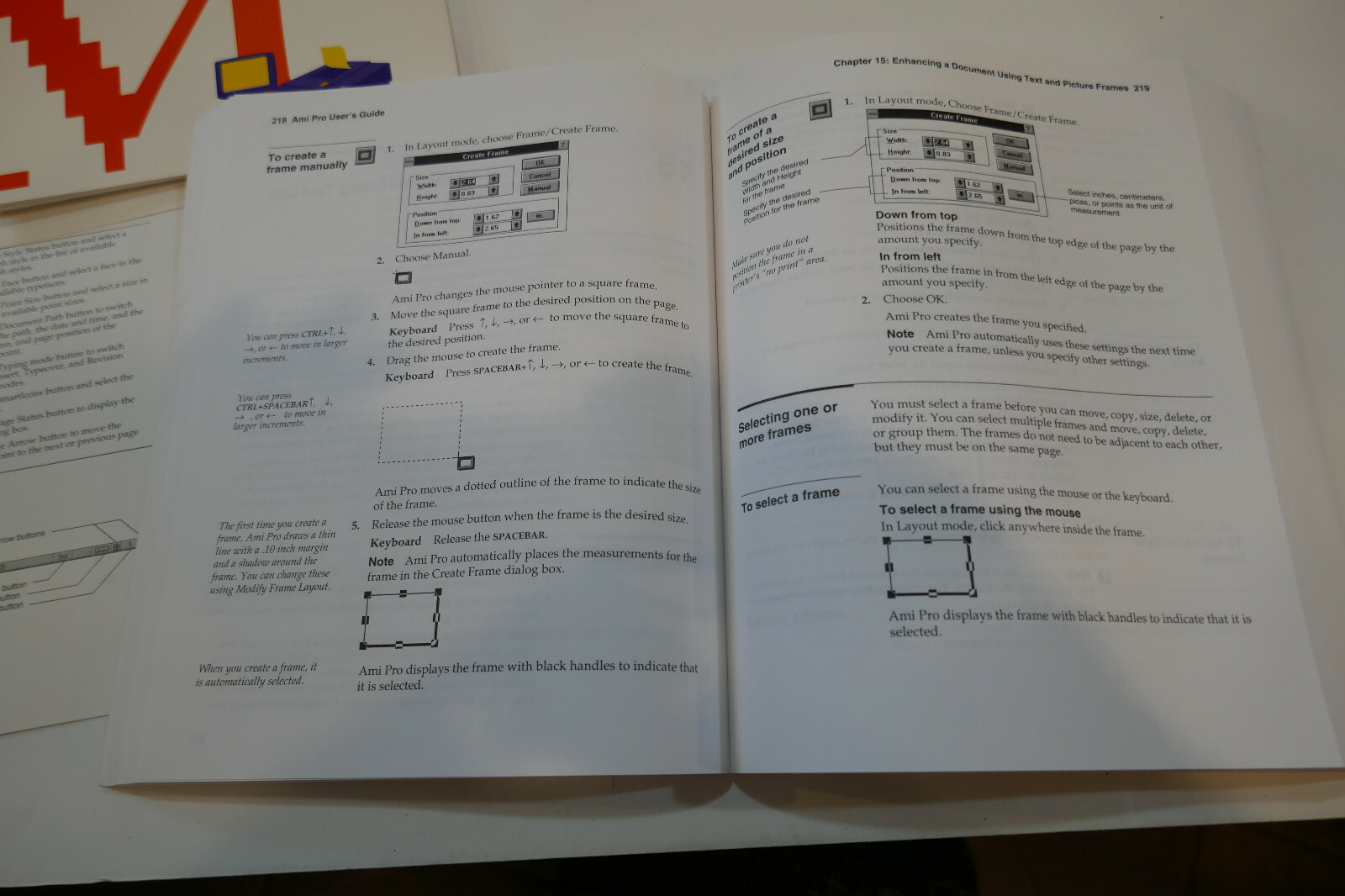 Lotus Ami Pro 3.0 Doc Pack IBM/Compatable Windows Books Only No Media Included.