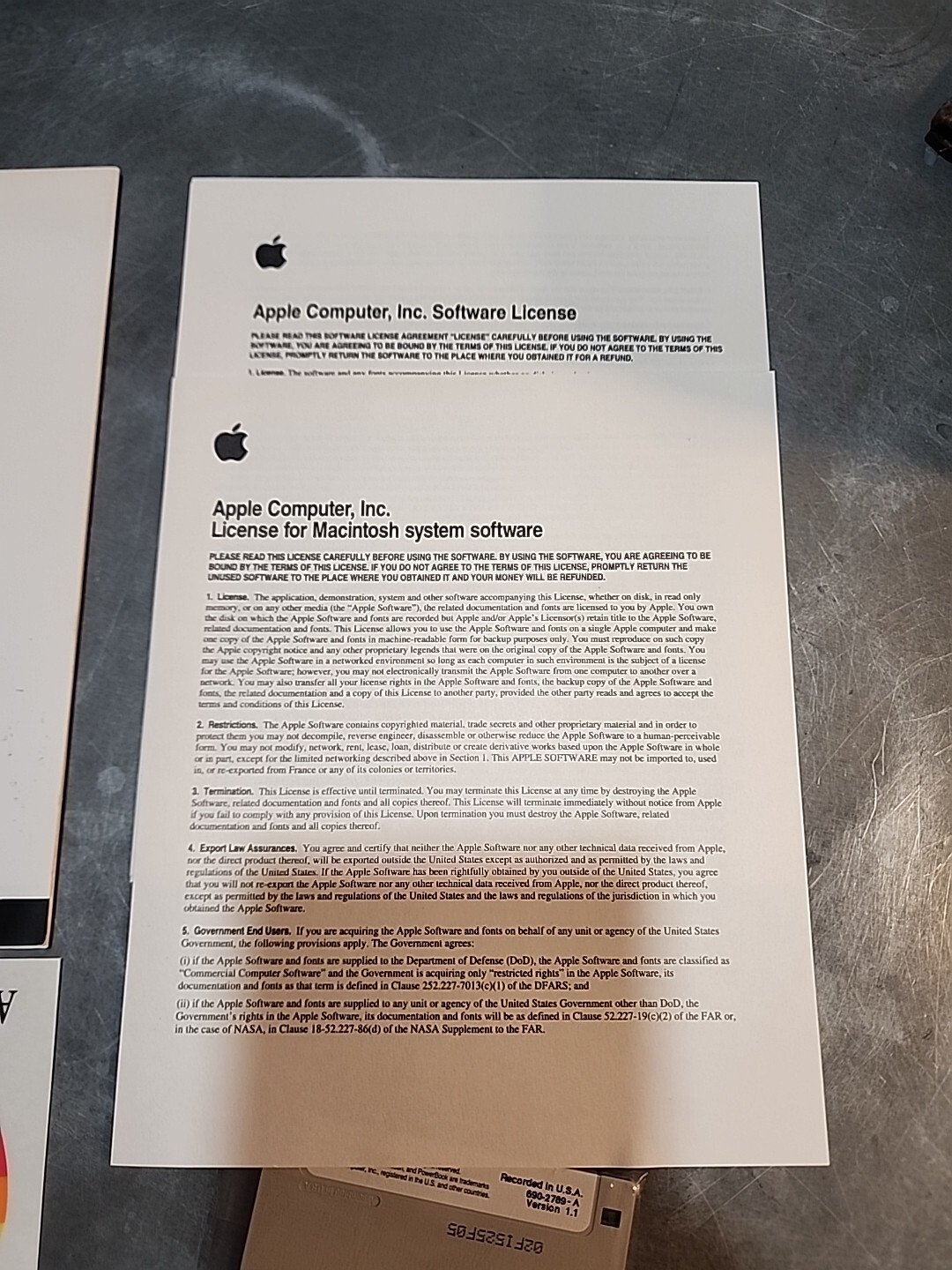 Apple Macintosh Tool Disk PowerBook 5300 & 190 Series W/ Apple Stickers