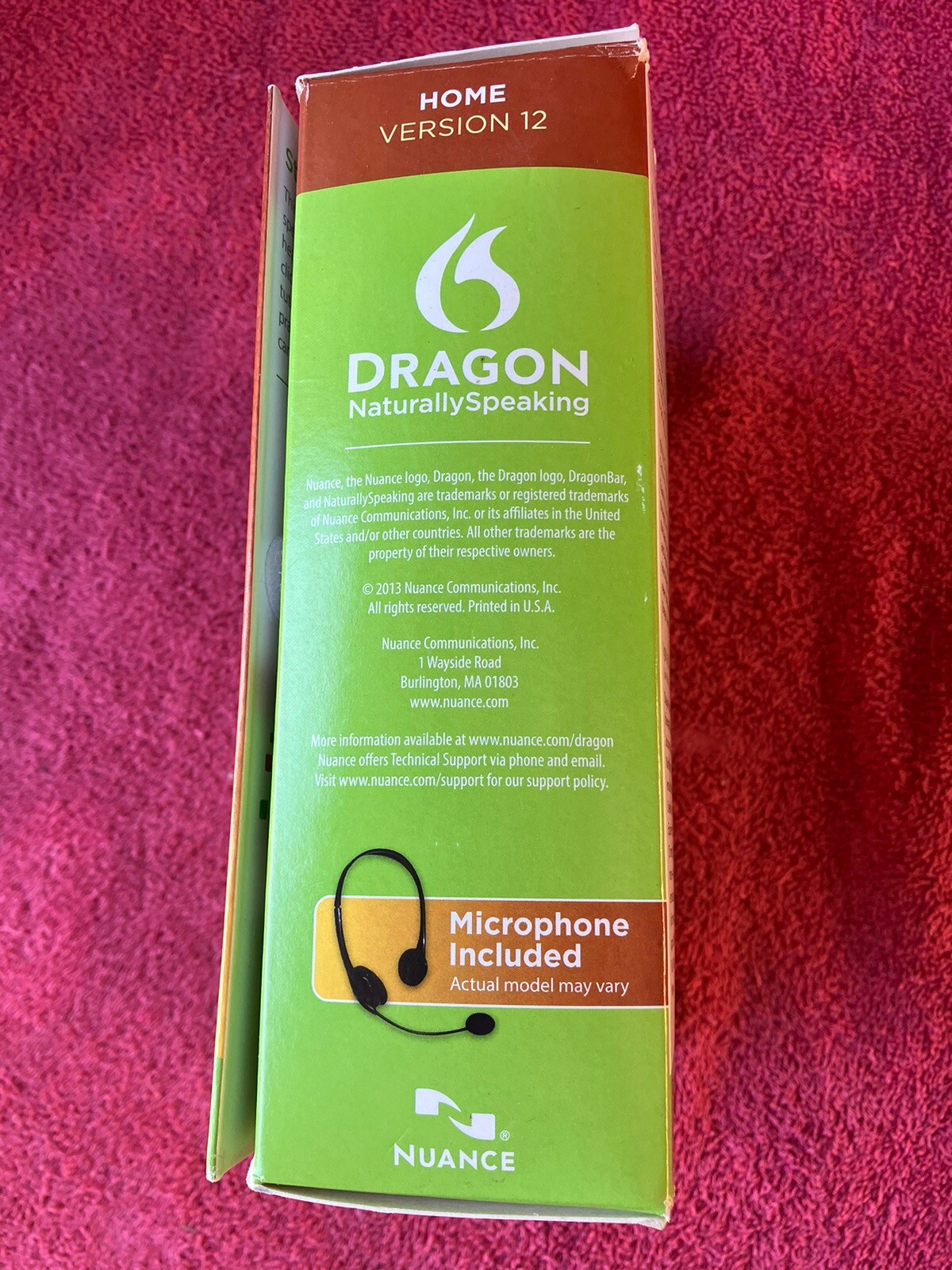 Dragon NaturallySpeaking 12 Home Speech Recognition Software Open Box