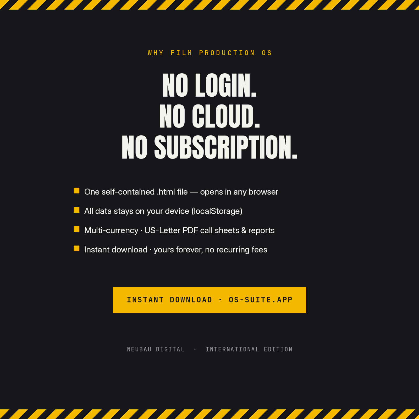 Video Production Software (English) | Crew Management, Shooting Schedule, Budg