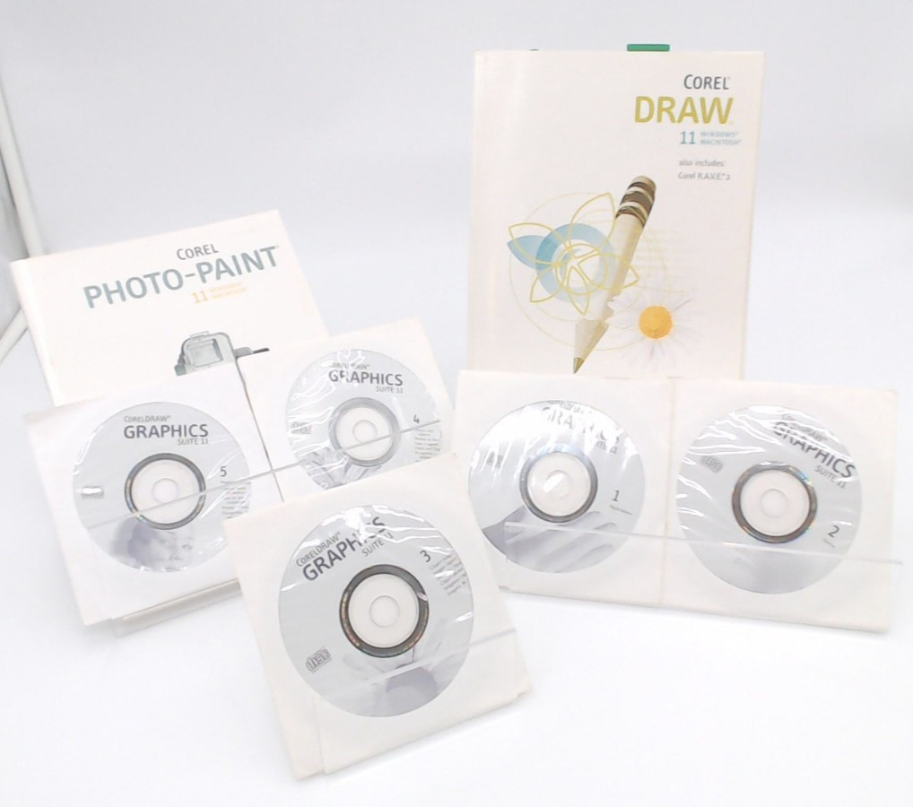 Corel Draw Suite 11 Upgrade NEED Original Photo-Paint & Graphics All Discs