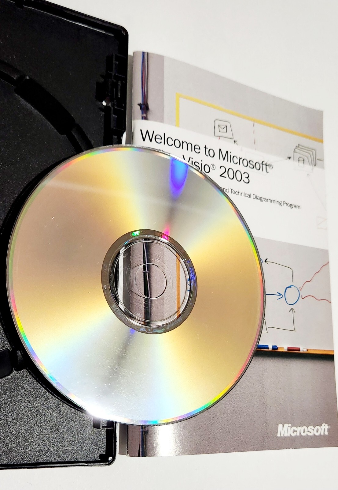 Microsoft Office: Visio Professional 2003 With Product Key & Manual ~ Excellent