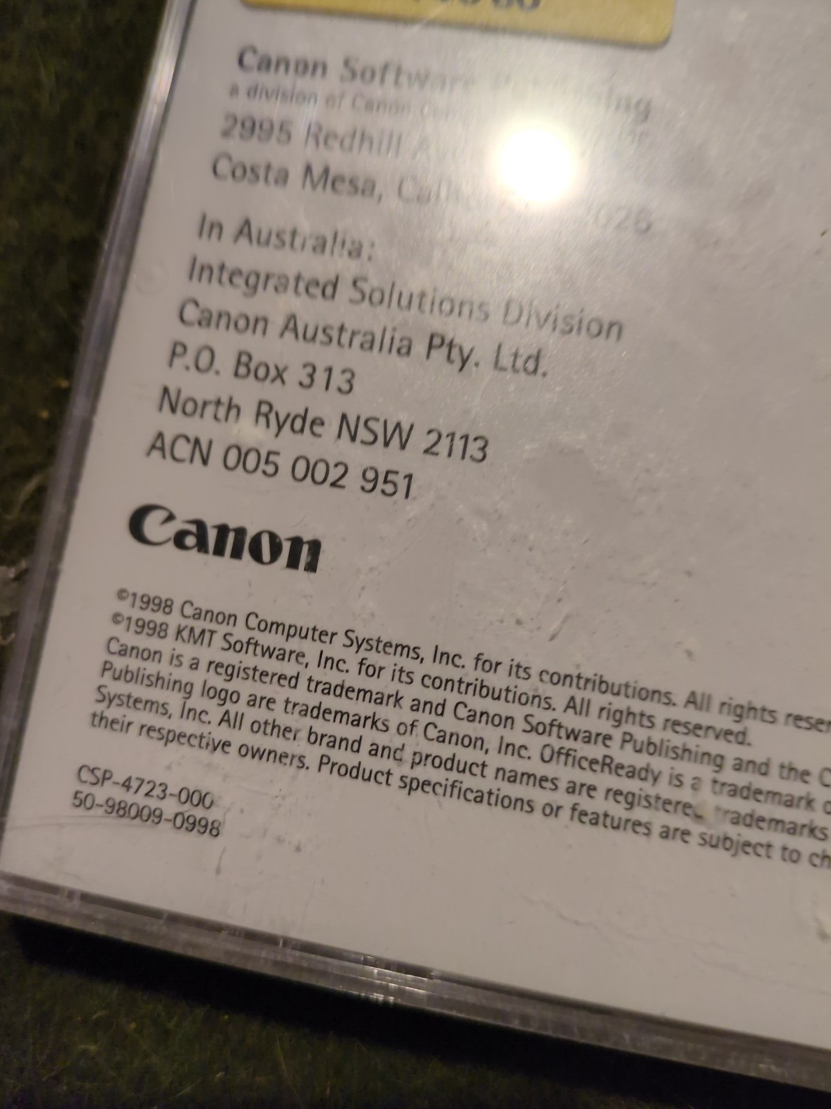 Canon Office Ready microsoft office 95-98 excel- word-powerpoint CD-ROM Sealed