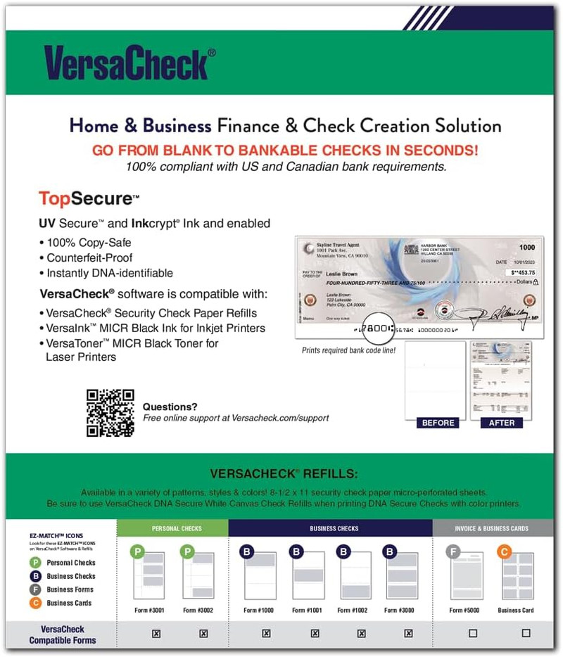 Versacheck X1 2024 for Quickbooks – Finance and Check Creation Software