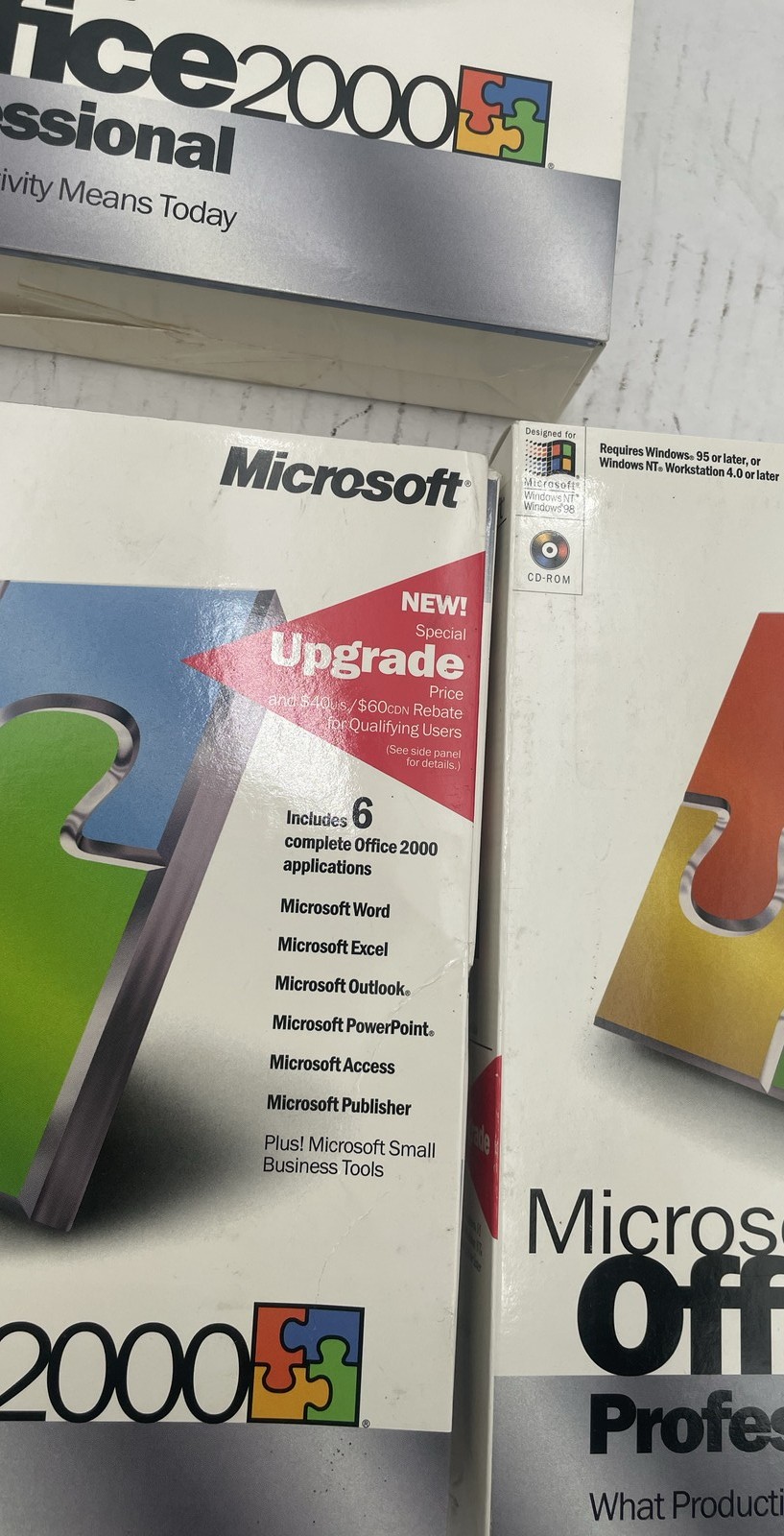 Microsoft Office 2000 Professional Upgrade CD-ROM Win32 Lot Of 5