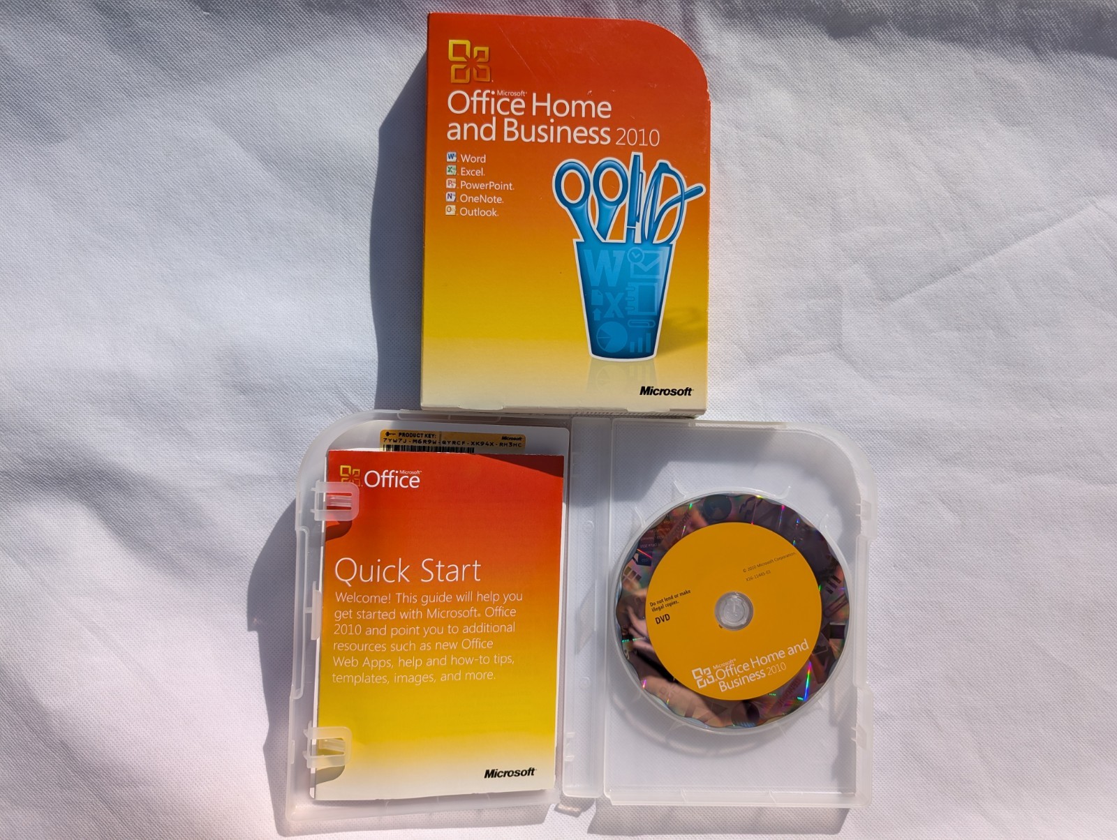 Microsoft Office Home and Business 2010 Software Disc DVD & Product Key
