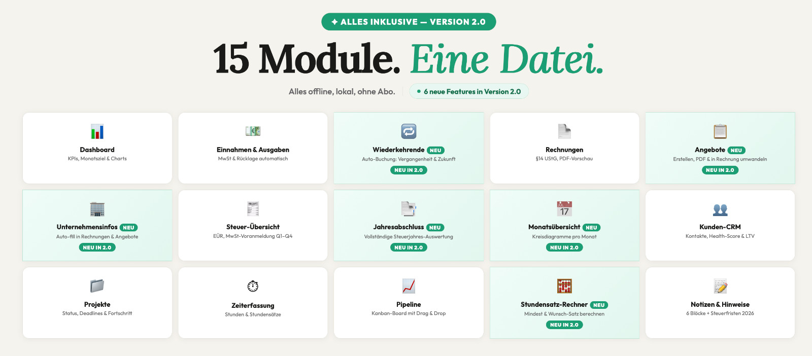 Freelancer OS Pro German | All-in-One Freelancer Tool, Accounting, Invoice