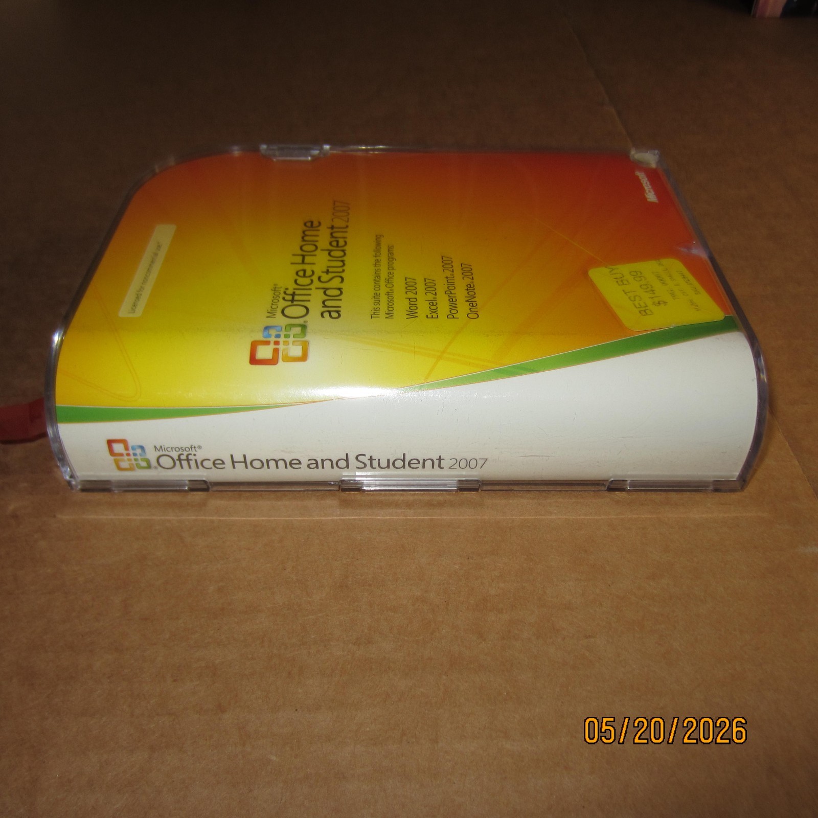 Microsoft Office Home and Student 2007 w/ Key Word Excel Powerpoint OneNote