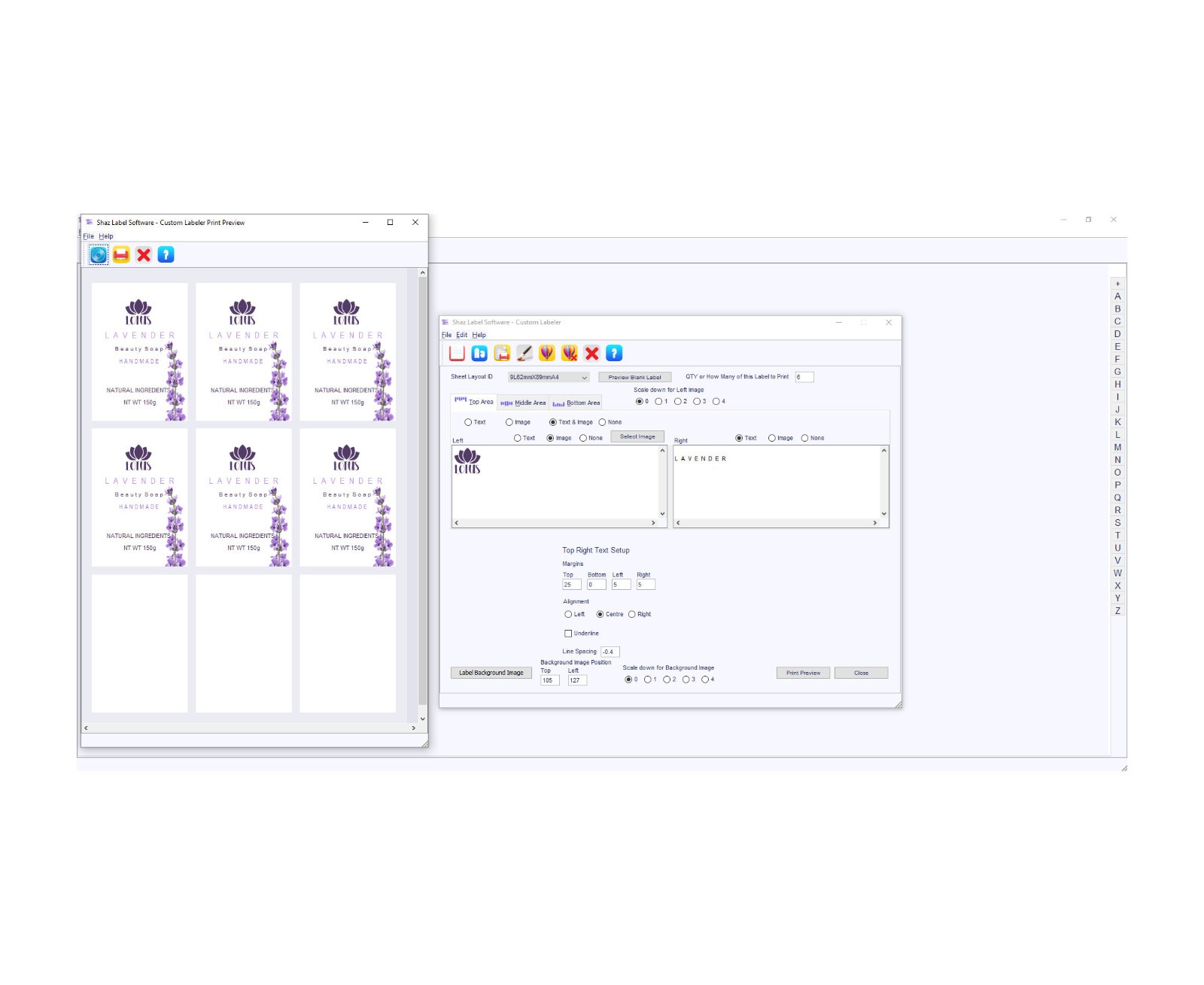 Label Maker Shaz Label Software Printer Shipping Address Design App AT SOFT04