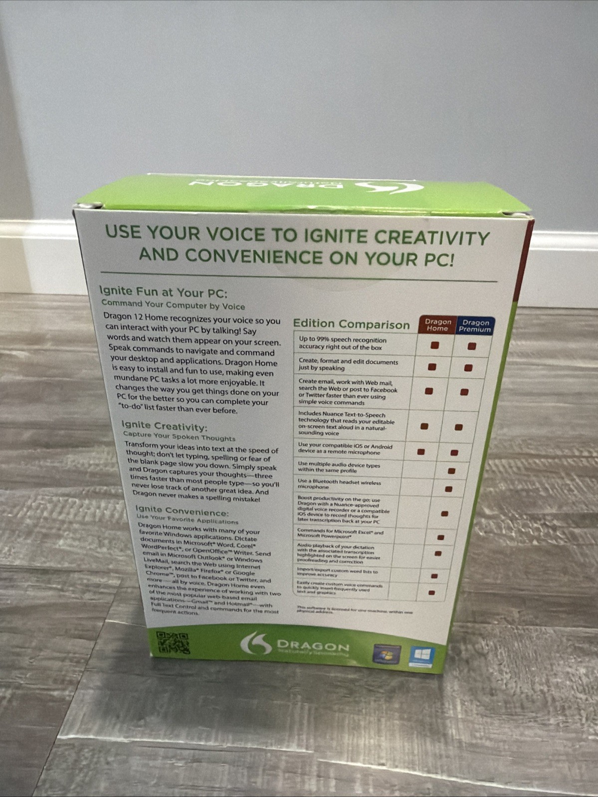 Dragon Naturally Speaking NewHome Edition Speech Recognition Version 12