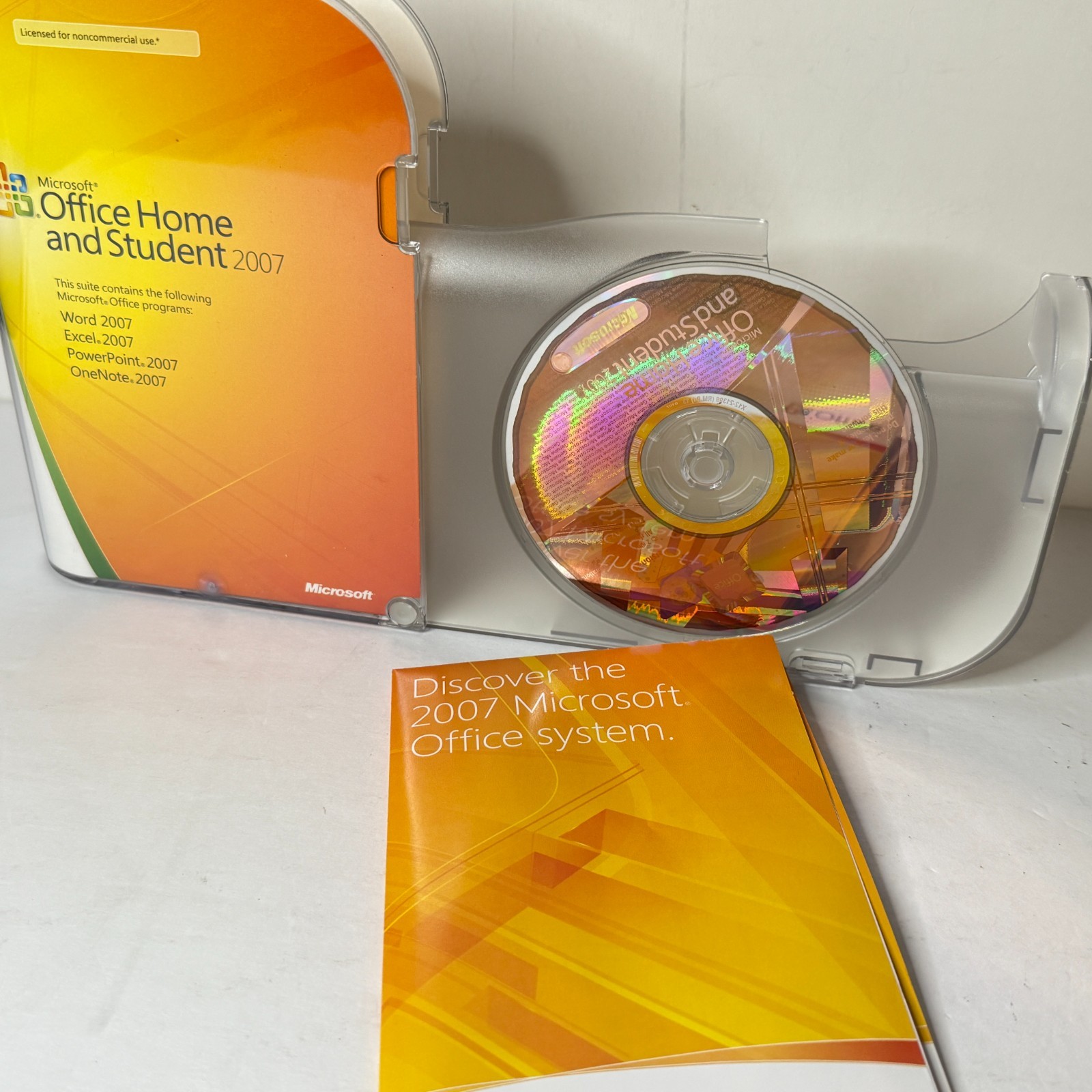 Microsoft Office Home and Student 2007 Complete w/ Product Key OPEN BOX