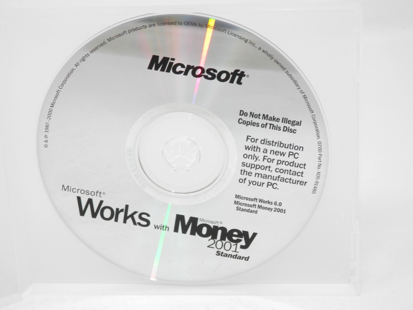 Microsoft Works 6.0 & Money 2001 & Office 97 Vintage Software CD-ROM
