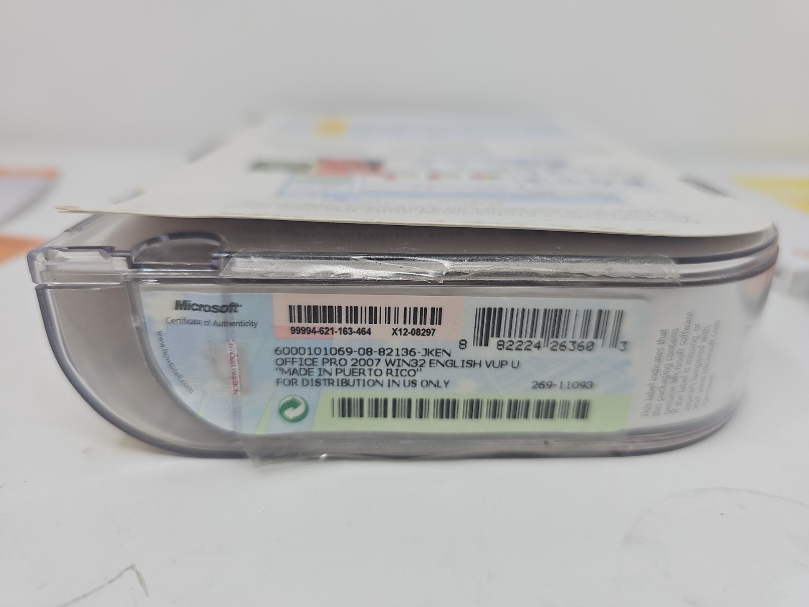 Microsoft Office Professional 2007 – Upgrade – W/ Product Key, 2-Discs.. Genuine