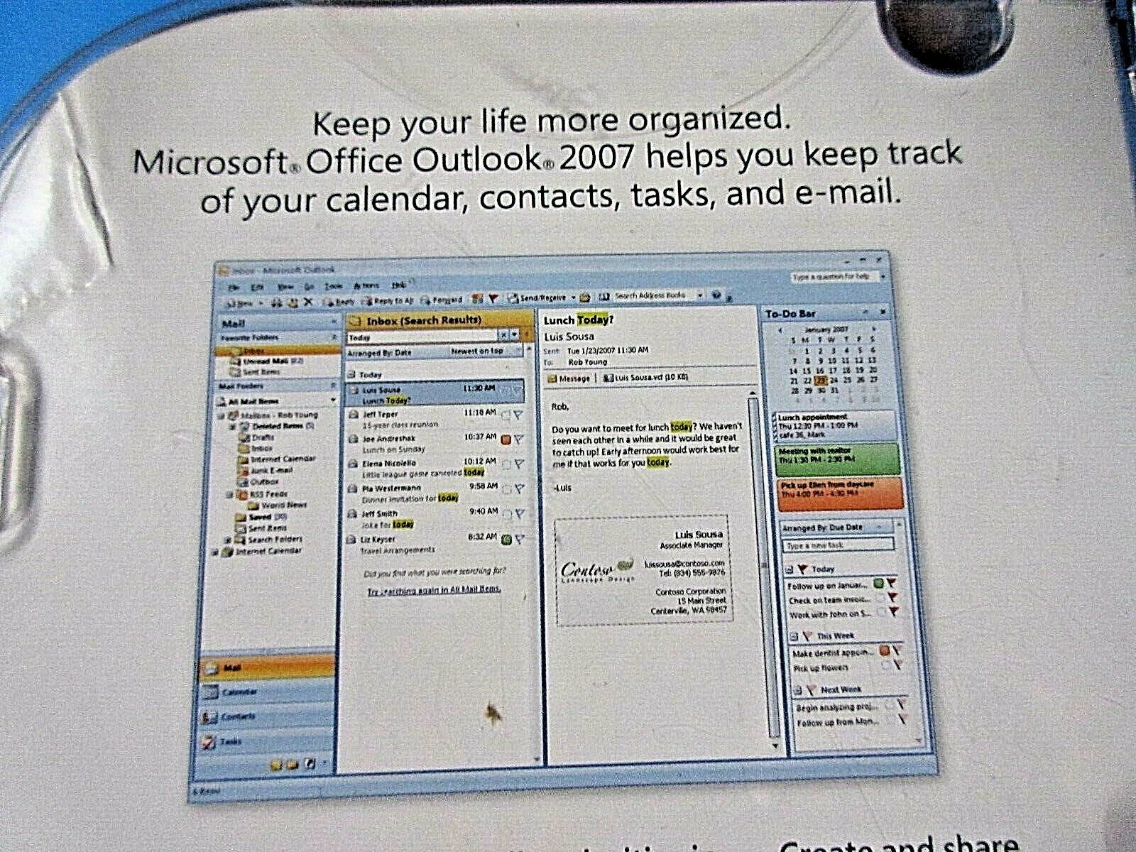 Microsoft Office Outlook 2007 Full Version Software with Product Key