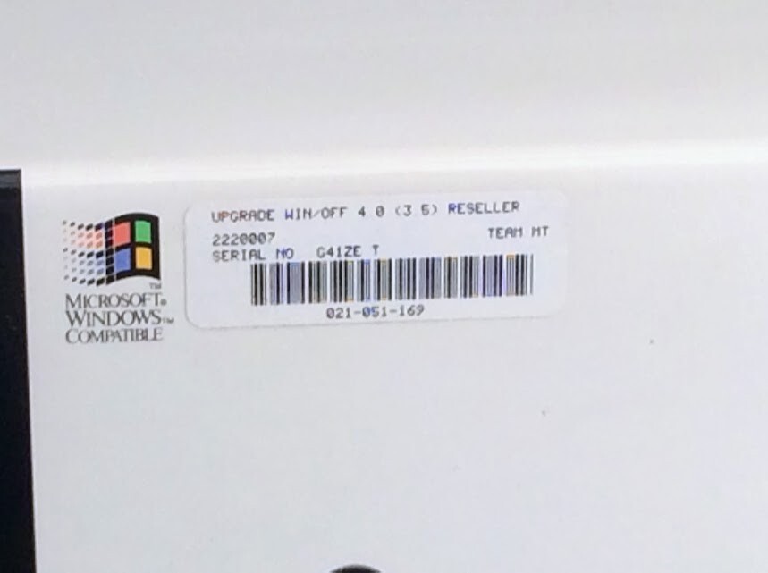 AUTHENTIC Vintage Microsoft Office 4.0 Standard – Manuals Only + Case (SRP $299)