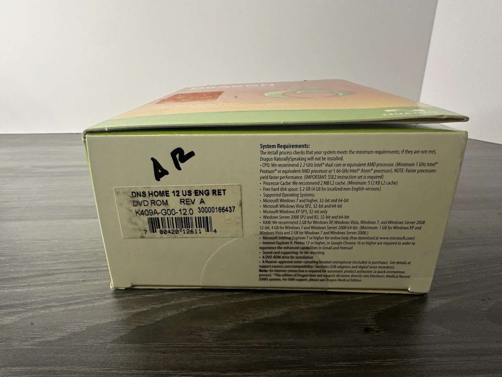 Nuance Dragon Naturally Speaking 12 Home Edition Speech Recognition Software NEW
