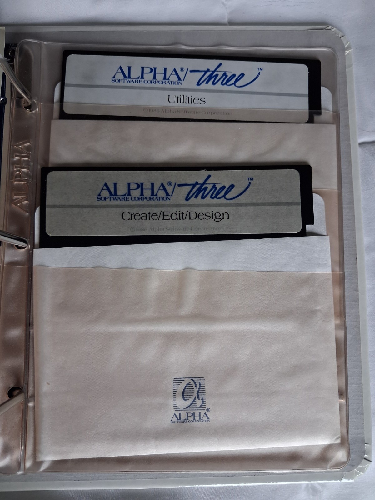 Alpha Software Corporation Alpha/three Database Manager 5.25″ Floppy Disc