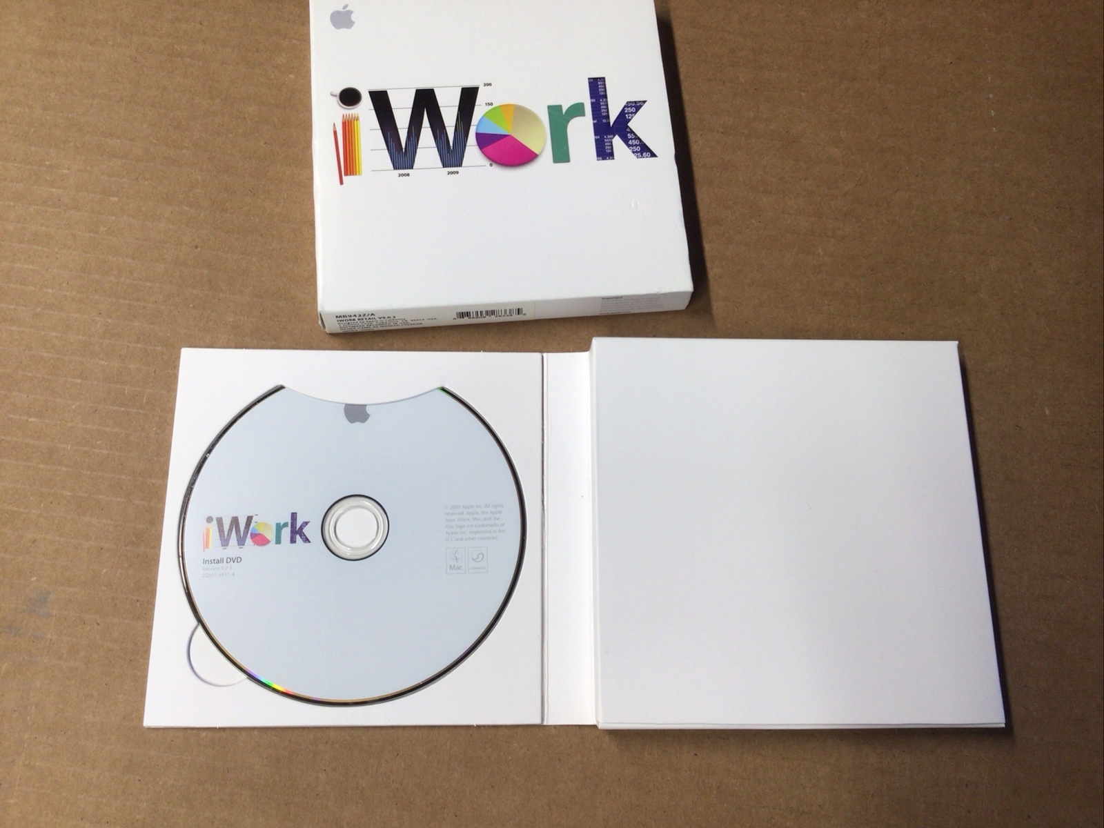 iWork ’09 Apple Office Productivity Suite Software MB942Z/A Mac Universal,IW-01