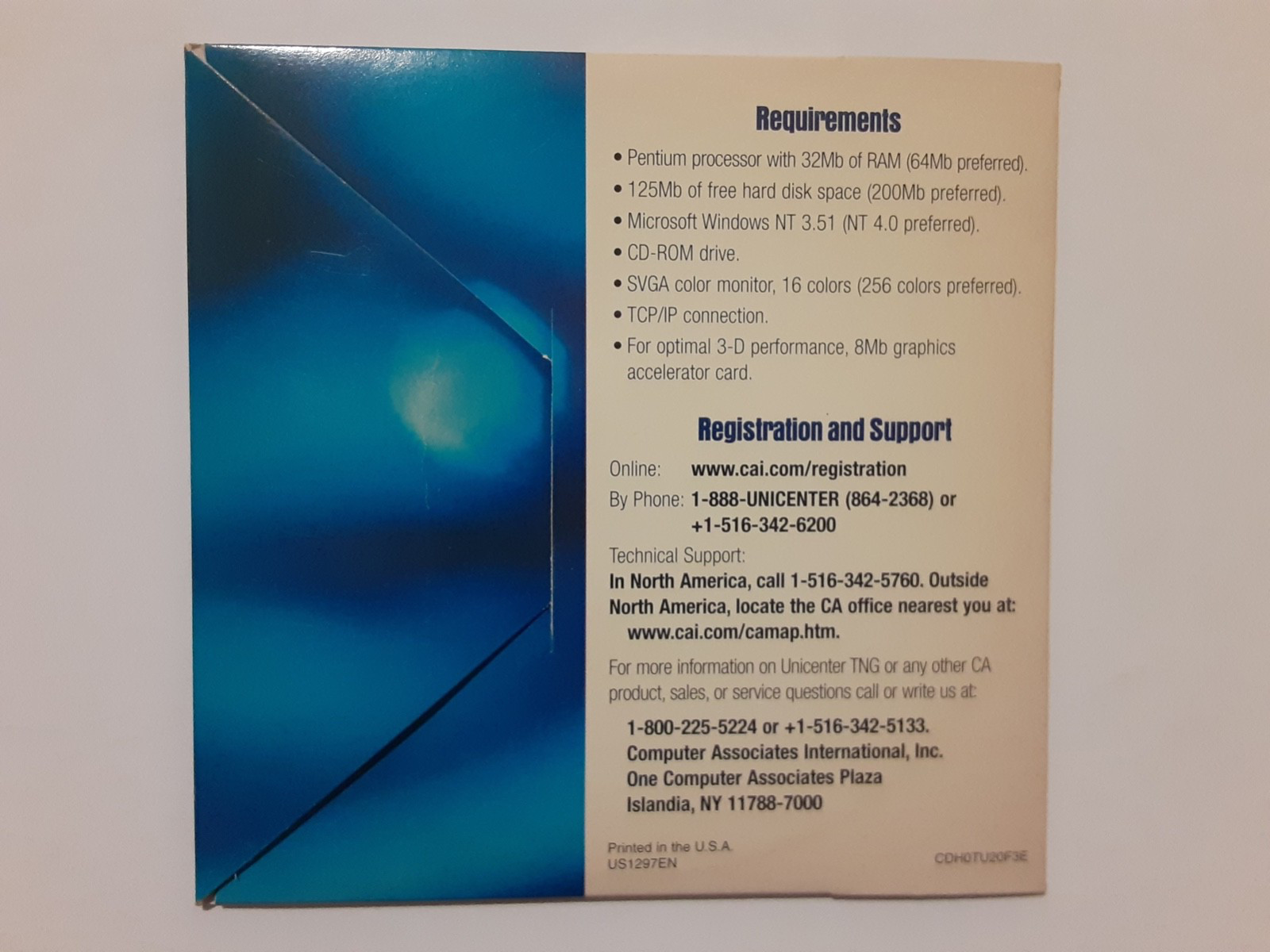 Total Enterprise Management Unicenter TNG Framework CD software 2.01 1997